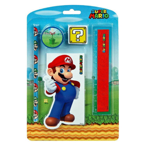 Picture of SUPER MARIO STATIONERY SET 5 PACK
